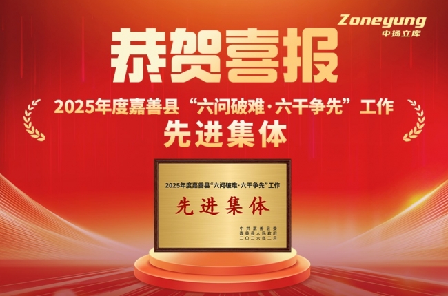 喜報丨中揚立庫榮膺嘉善“先進集體”，以智能倉儲領跑“十五五”新賽道